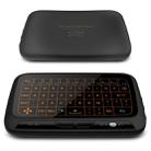 H18+ 2.4GHz Mini Wireless Keyboard Full Touchpad with 3-Level Adjustable Backlight(Black) - 2