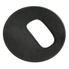 Microfiber Crazy Horse Texture Circular Waterproof Mouse Pad(Black) - 1