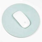 Microfiber Crazy Horse Texture Circular Waterproof Mouse Pad(Mint Green) - 1