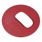 Microfiber Crazy Horse Texture Circular Waterproof Mouse Pad(Red) - 1