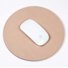 Microfiber Crazy Horse Texture Circular Waterproof Mouse Pad(Rose Gold) - 1