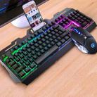 YINDIAO V2 Mechanical Feel Gaming Keyboard Mouse Set (Black Rainbow Light) - 1