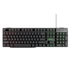 iMICE AK-600 Wired USB Floating Keycap Characters Glow Backlit Gaming Keyboard(Black) - 1