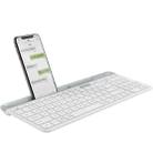 Logitech K580 Dual Modes Thin and Light Multi-device Wireless Keyboard with Phone Holder (White) - 1