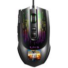 HXSJ J500 7 Keys RGB Programmable Display Screen Gaming Wired Mouse - 1