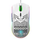 HXSJ J900 6 Keys RGB Lighting Programmable Gaming Wired Mouse (White) - 1