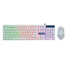 SHIPADOO D280 Wired RGB Backlight Mechanical Feel Suspension Keyboard + 3D Cool Mouse Kit for Laptop, PC(White) - 1