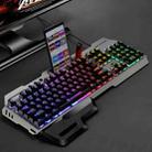 SHIPADOO GK70 Wired RGB Floating Detachable Hand Rest Character Rainbow Translucent Gaming Keyboard - 1