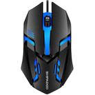 SHIPADOO S190 Colorful Recirculating Breathing Light Gaming Luminous Wired Mouse(Black) - 1