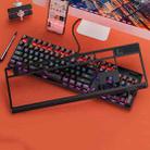YINDIAO K300 USB Detachable Panel Mechanical Lighting Blue Shaft Gaming Wired Keyboard(Black) - 1