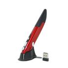 PR-03 2.4G USB Receiver Adjustable 1600 DPI Wireless Optical Pen Mouse for Computer PC Laptop Drawing Teaching (Red) - 1