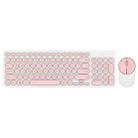FOETOR iK6630 Wireless Keyboard and Mouse Set (Pink) - 1