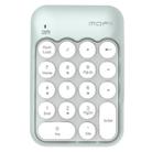 Mofii x910 2.4G Mini Wireless Number Keyboard, English Version(White + Green) - 1
