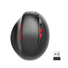 HXSJ T33 2.4GHz Ergonomic Optical Wireless Notebook PC Mouse (Black) - 1