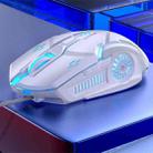 YINDIAO G5 3200DPI 4-modes Adjustable 6-keys RGB Light Silent Wired Gaming Mouse (White) - 2