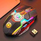 YINDIAO A5 2.4GHz 1600DPI 3-modes Adjustable Rechargeable RGB Light Wireless Silent Gaming Mouse (Black) - 1