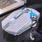 YINDIAO A7 2.4GHz 1600DPI 3-modes Adjustable 7-keys Rechargeable RGB Light Wireless Silent Gaming Mouse (White) - 1