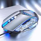 YINDIAO G3PRO 3200DPI 4-modes Adjustable 7-keys RGB Light Silent Wired Gaming Mouse (Grey) - 1