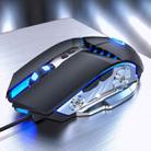 YINDIAO G3PRO 3200DPI 4-modes Adjustable 7-keys RGB Light Wired Gaming Mouse (Black) - 1