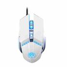 GM20 3200DPI 4-modes Adjustable 7-keys RGB Light Wired Gaming Mouse (White) - 1