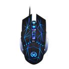 GM20 3200DPI 4-modes Adjustable 7-keys RGB Light Wired Gaming Mouse (Starlight Black) - 1