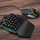 HXSJ  V100 + A876 Mobile Game One Hand Wired Keyboard + Mouse Set - 3