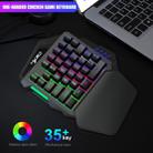 HXSJ  V100 + A876 Mobile Game One Hand Wired Keyboard + Mouse Set - 7