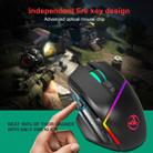HXSJ  V100 + A876 Mobile Game One Hand Wired Keyboard + Mouse Set - 9