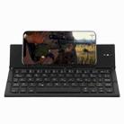 GK608 Ultra-thin Foldable Bluetooth V3.0 Keyboard, Built-in Holder, Support Android / iOS / Windows System (Black) - 1