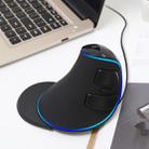 DELUX M618 Plus Wired Blue Version Optical Mouse Ergonomic Vertical Mouse 1600DPI - 1
