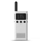 Original Xiaomi Mijia Mini Walkie Talkie 1S, Support FM Radio & Location Sharing (White) - 1