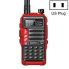 Baofeng BF-UV5R Plus S9 FM Interphone Handheld Walkie Talkie, US Plug (Red) - 1