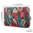 Lisen 10 inch Sleeve Case  Colorful Leaves Zipper Briefcase Carrying Bag for iPad Air 2, iPad Air, iPad 4, iPad New, Galaxy Tab A 10.1, Lenovo Yoga 10.1 inch, Microsoft Surface Pro 10.6,  10 inch and Below Laptops / Tablets(Black) - 2