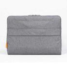 POFOKO A500 13 inch Portable Business Casual Polyester Multi-function Laptop Bag with Shoulder Strap(Grey) - 7