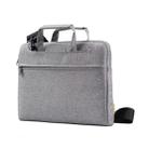 POFOKO A500 13.3 inch Portable Business Casual Polyester Multi-function Laptop Bag with Shoulder Strap(Grey) - 1