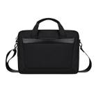DJ06 Oxford Cloth Waterproof Wear-resistant Portable Expandable Laptop Bag for 13.3 inch Laptops, with Detachable Shoulder Strap(Black) - 1