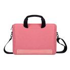 DJ08 Oxford Cloth Waterproof Wear-resistant Laptop Bag for 15.4 inch Laptops, with Concealed Handle & Luggage Tie Rod & Adjustable Shoulder Strap (Pink) - 1