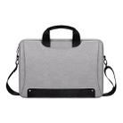 DJ08 Oxford Cloth Waterproof Wear-resistant Laptop Bag for 15.4 inch Laptops, with Concealed Handle & Luggage Tie Rod & Adjustable Shoulder Strap (Grey) - 1