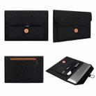 ND06 Multi-purpose Felt Button Laptop Inner Bag for 15.4 inch Laptop(Black) - 4