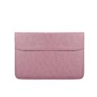 PU01S PU Leather Horizontal Invisible Magnetic Buckle Laptop Inner Bag for 13.3 inch laptops (Pink) - 1