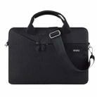 WiWU City Commuter Business Laptop Bag Carrying Handbag for 15.4 inch Laptop(Black) - 1