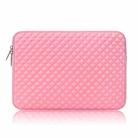 Diamond Texture Laptop Liner Bag, Size: 14-15.4 inch (Pink) - 1