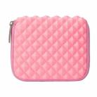 Diamond Texture Laptop Power Bag, Size: 16 x 13 x 1.5cm (Pink) - 1