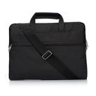 Portable One Shoulder Handheld Zipper Laptop Bag, For 11.6 inch and Below Macbook, Samsung, Lenovo, Sony, DELL Alienware, CHUWI, ASUS, HP(Black) - 1