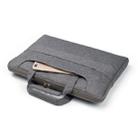 Portable One Shoulder Handheld Zipper Laptop Bag, For 11.6 inch and Below Macbook, Samsung, Lenovo, Sony, DELL Alienware, CHUWI, ASUS, HP (Grey) - 4