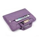Portable One Shoulder Handheld Zipper Laptop Bag, For 11.6 inch and Below Macbook, Samsung, Lenovo, Sony, DELL Alienware, CHUWI, ASUS, HP (Purple) - 5