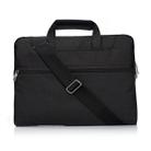 Portable One Shoulder Handheld Zipper Laptop Bag, For 13.3 inch and Below Macbook, Samsung, Lenovo, Sony, DELL Alienware, CHUWI, ASUS, HP (Black) - 1