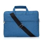 Portable One Shoulder Handheld Zipper Laptop Bag, For 13.3 inch and Below Macbook, Samsung, Lenovo, Sony, DELL Alienware, CHUWI, ASUS, HP(Blue) - 1