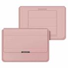 4 in 1 Universal Laptop Holder PU Waterproof Protection Wrist Laptop Bag, Size: 17 inch(Rose Gold) - 1