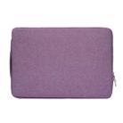 11.6 inch Universal Fashion Soft Laptop Denim Bags Portable Zipper Notebook Laptop Case Pouch for MacBook Air, Lenovo and other Laptops, Size: 32.2x21.8x2cm (Purple) - 3
